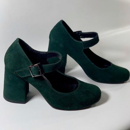 Туфли Affecte Emerald, Зеленая замша, 36